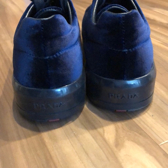 PRADA Velvet Plain Sneaker Size 37 - Picture 6 of 6